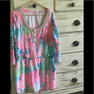 HTF Lilly Pulitzer HG Delisa Dress Lets Cha Cha